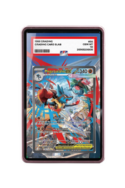 Pokémon TCG Mega Lucario ex Mega Evolution #179/132 PSA Grade Case Pink frame with matching extended artwork
