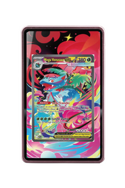 Pokémon TCG Mega Venusaur ex Mega Evolution #177/132 Magnetic Card Holder Pink frame with matching extended artwork
