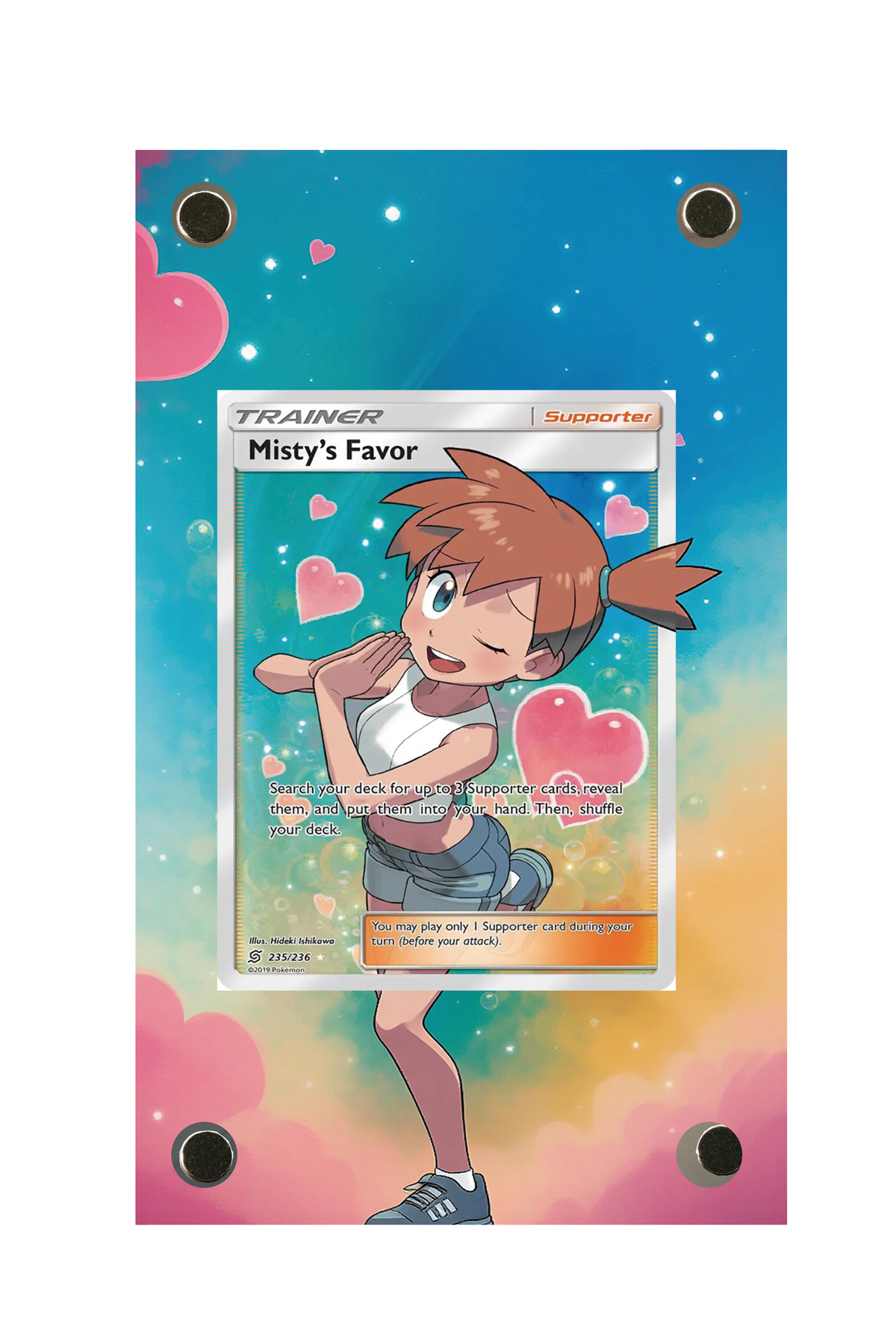 Misty's Favor Unified Minds #235/236 Display Frame with matching extended artwork