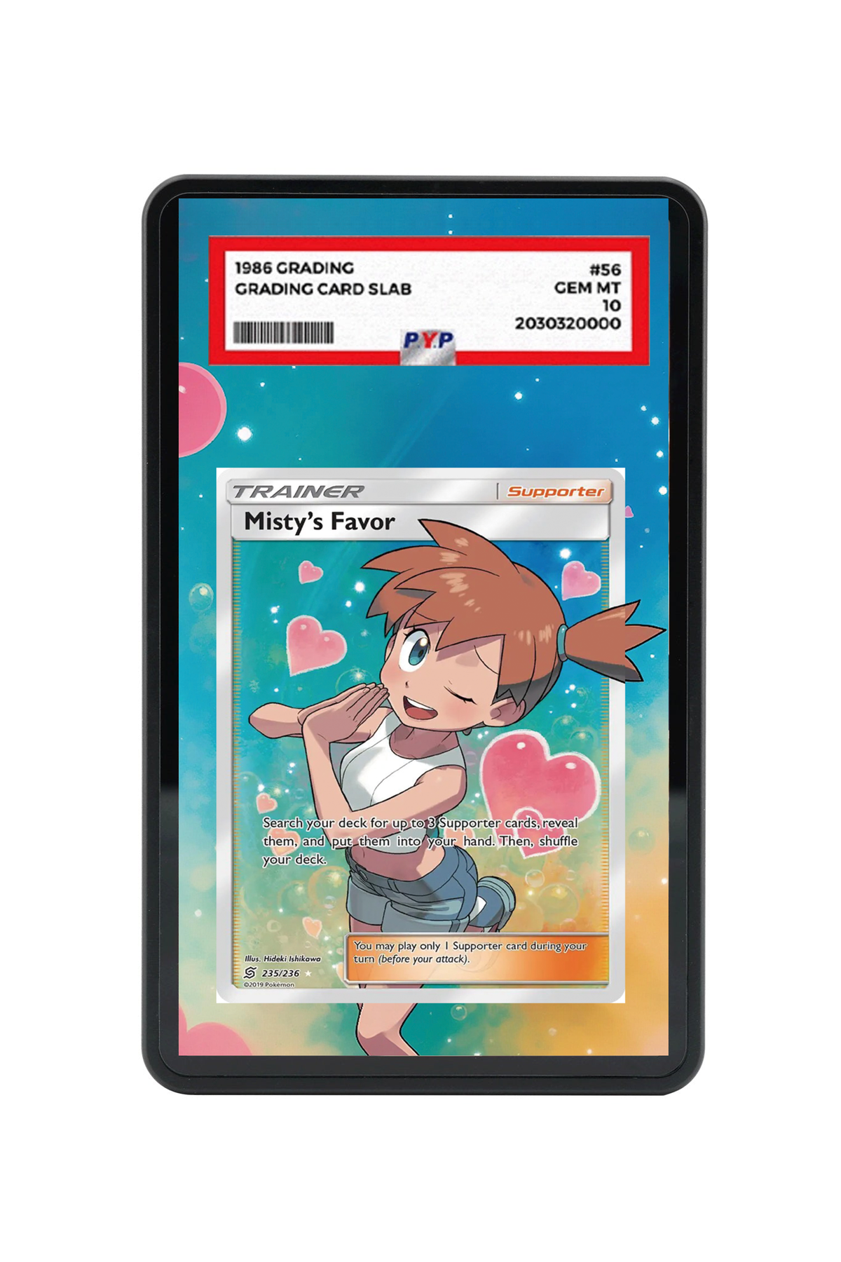 Misty's Favor Unified Minds #235/236 PSA Grade Case with matching extended artwork