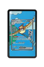 Pokémon TCG Pidgeot ex Scarlet & Violet - Obsidian Flames #225/197 Magnetic Card Holder Black frame with matching extended artwork