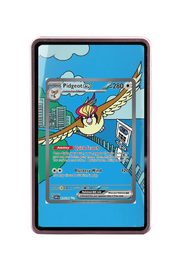 Pokémon TCG Pidgeot ex Scarlet & Violet - Obsidian Flames #225/197 Magnetic Card Holder Pink frame with matching extended artwork
