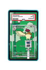 Pokémon TCG Pidgeotto Scarlet & Violet - Obsidian Flames #208/197 PSA Grade Case Blue frame with matching extended artwork