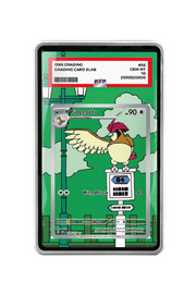 Pokémon TCG Pidgeotto Scarlet & Violet - Obsidian Flames #208/197 PSA Grade Case Silver frame with matching extended artwork