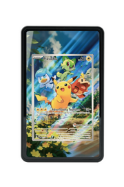 Pokémon TCG Pikachu 027 (Pokemon Center Exclusive) Scarlet & Violet - Scarlet & Violet Promo Cards #27 Magnetic Card Holder Black frame with matching extended artwork