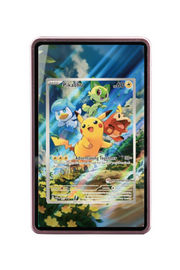 Pokémon TCG Pikachu 027 (Pokemon Center Exclusive) Scarlet & Violet - Scarlet & Violet Promo Cards #27 Magnetic Card Holder Pink frame with matching extended artwork