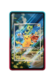 Pokémon TCG Pikachu 027 (Pokemon Center Exclusive) Scarlet & Violet - Scarlet & Violet Promo Cards #27 Magnetic Card Holder R & B frame with matching extended artwork