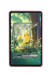 Pokémon TCG Pikachu ex - 276/217 Ascended Heroes #276/217 Magnetic Card Holder Pink frame with matching extended artwork