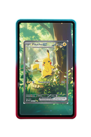 Pokémon TCG Pikachu ex - 276/217 Ascended Heroes #276/217 Magnetic Card Holder R & B frame with matching extended artwork