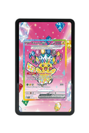 Pokémon TCG Pikachu ex - 277/217 Ascended Heroes #277/217 Magnetic Card Holder Black frame with matching extended artwork