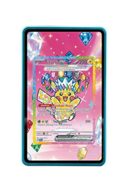 Pokémon TCG Pikachu ex - 277/217 Ascended Heroes #277/217 Magnetic Card Holder Blue frame with matching extended artwork