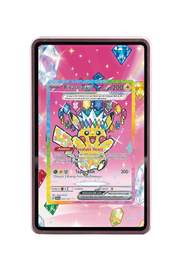 Pokémon TCG Pikachu ex - 277/217 Ascended Heroes #277/217 Magnetic Card Holder Pink frame with matching extended artwork