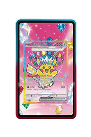 Pokémon TCG Pikachu ex - 277/217 Ascended Heroes #277/217 Magnetic Card Holder R & B frame with matching extended artwork