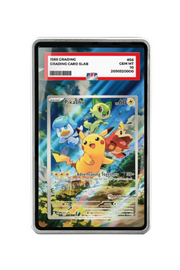 Pokémon TCG Pikachu (Pok¨¦mon Center Exclusive) Scarlet & Violet - Scarlet & Violet Promo Cards #27 PSA Grade Case Silver frame with matching extended artwork
