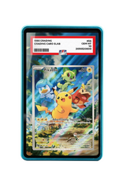 Pokémon TCG Pikachu (Pok¡§|mon Center Exclusive) Scarlet & Violet - Scarlet & Violet Promo Cards #27 PSA Grade Case Blue frame with matching extended artwork