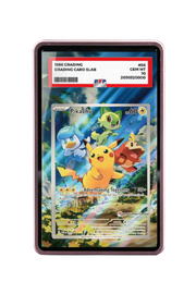 Pokémon TCG Pikachu (Pok¡§|mon Center Exclusive) Scarlet & Violet - Scarlet & Violet Promo Cards #27 PSA Grade Case Pink frame with matching extended artwork
