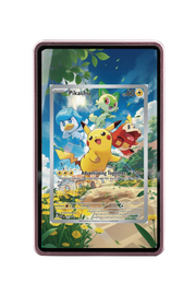 Pokémon TCG Pikachu Scarlet & Violet - Scarlet & Violet Promo Cards #27 Magnetic Card Holder Pink frame with matching extended artwork
