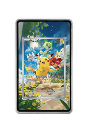 Pokémon TCG Pikachu Scarlet & Violet - Scarlet & Violet Promo Cards #27 Magnetic Card Holder Silver frame with matching extended artwork