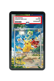 Pokémon TCG Pikachu Scarlet & Violet - Scarlet & Violet Promo Cards #27 PSA Grade Case Black frame with matching extended artwork