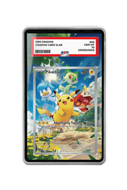 Pokémon TCG Pikachu Scarlet & Violet - Scarlet & Violet Promo Cards #27 PSA Grade Case Silver frame with matching extended artwork