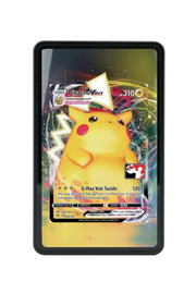 Pokémon TCG Pikachu VMAX Prize Pack Series Cards #044/185 Magnetic Card Holder Black frame with matching extended artwork