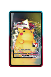 Pokémon TCG Pikachu VMAX Prize Pack Series Cards #044/185 Magnetic Card Holder R & B frame with matching extended artwork