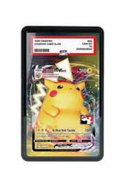 Pokémon TCG Pikachu VMAX Prize Pack Series Cards #044/185 PSA Grade Case Black frame with matching extended artwork