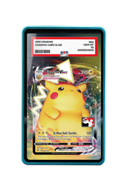 Pokémon TCG Pikachu VMAX Prize Pack Series Cards #044/185 PSA Grade Case Blue frame with matching extended artwork