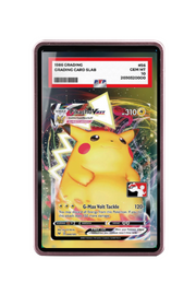 Pokémon TCG Pikachu VMAX Prize Pack Series Cards #044/185 PSA Grade Case Pink frame with matching extended artwork