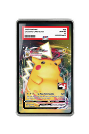 Pokémon TCG Pikachu VMAX Prize Pack Series Cards #044/185 PSA Grade Case Silver frame with matching extended artwork