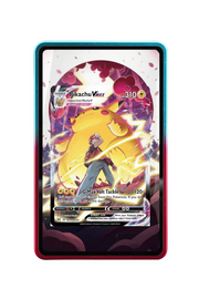 Pokémon TCG Pikachu VMAX Sword & Shield - Lost Origin Trainer Gallery #TG17/TG30 Magnetic Card Holder R & B frame with matching extended artwork