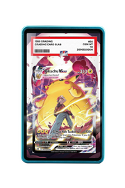 Pokémon TCG Pikachu VMAX Sword & Shield - Lost Origin Trainer Gallery #TG17/TG30 PSA Grade Case Blue frame with matching extended artwork