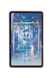 Pokémon TCG Poliwhirl Scarlet & Violet - Scarlet & Violet 151 #176/165 Magnetic Card Holder Pink frame with matching extended artwork