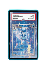 Pokémon TCG Poliwhirl Scarlet & Violet - Scarlet & Violet 151 #176/165 PSA Grade Case Blue frame with matching extended artwork