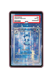 Pokémon TCG Poliwhirl Scarlet & Violet - Scarlet & Violet 151 #176/165 PSA Grade Case Pink frame with matching extended artwork