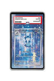 Pokémon TCG Poliwhirl Scarlet & Violet - Scarlet & Violet 151 #176/165 PSA Grade Case Silver frame with matching extended artwork