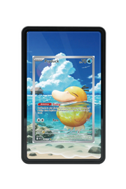Pokémon TCG Psyduck - 226/217 Ascended Heroes #226/217 Magnetic Card Holder Black frame with matching extended artwork