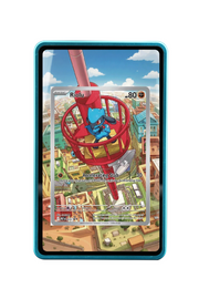 Pokémon TCG Riolu Mega Evolution - Mega Evolution Promo #10 Magnetic Card Holder Blue frame with matching extended artwork