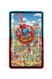 Pokémon TCG Riolu Mega Evolution - Mega Evolution Promo #10 Magnetic Card Holder R & B frame with matching extended artwork