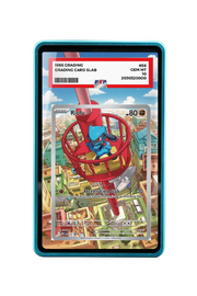 Pokémon TCG Riolu Mega Evolution - Mega Evolution Promo #10 PSA Grade Case Blue frame with matching extended artwork