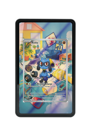 Pokémon TCG Riolu Scarlet & Violet - Scarlet & Violet Base Set #215/198 Magnetic Card Holder Black frame with matching extended artwork