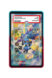 Pokémon TCG Riolu Scarlet & Violet - Scarlet & Violet Base Set #215/198 PSA Grade Case R & B frame with matching extended artwork