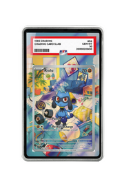 Pokémon TCG Riolu Scarlet & Violet - Scarlet & Violet Base Set #215/198 PSA Grade Case Silver frame with matching extended artwork