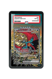 Pokémon TCG Roaring Moon ex Scarlet & Violet - Prismatic Evolutions #162/131 PSA Grade Case Black frame with matching extended artwork