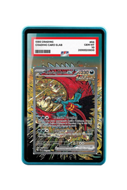 Pokémon TCG Roaring Moon ex Scarlet & Violet - Prismatic Evolutions #162/131 PSA Grade Case Blue frame with matching extended artwork