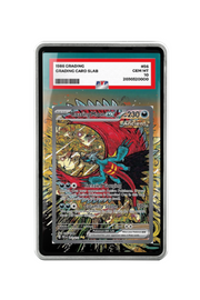 Pokémon TCG Roaring Moon ex Scarlet & Violet - Prismatic Evolutions #162/131 PSA Grade Case Silver frame with matching extended artwork