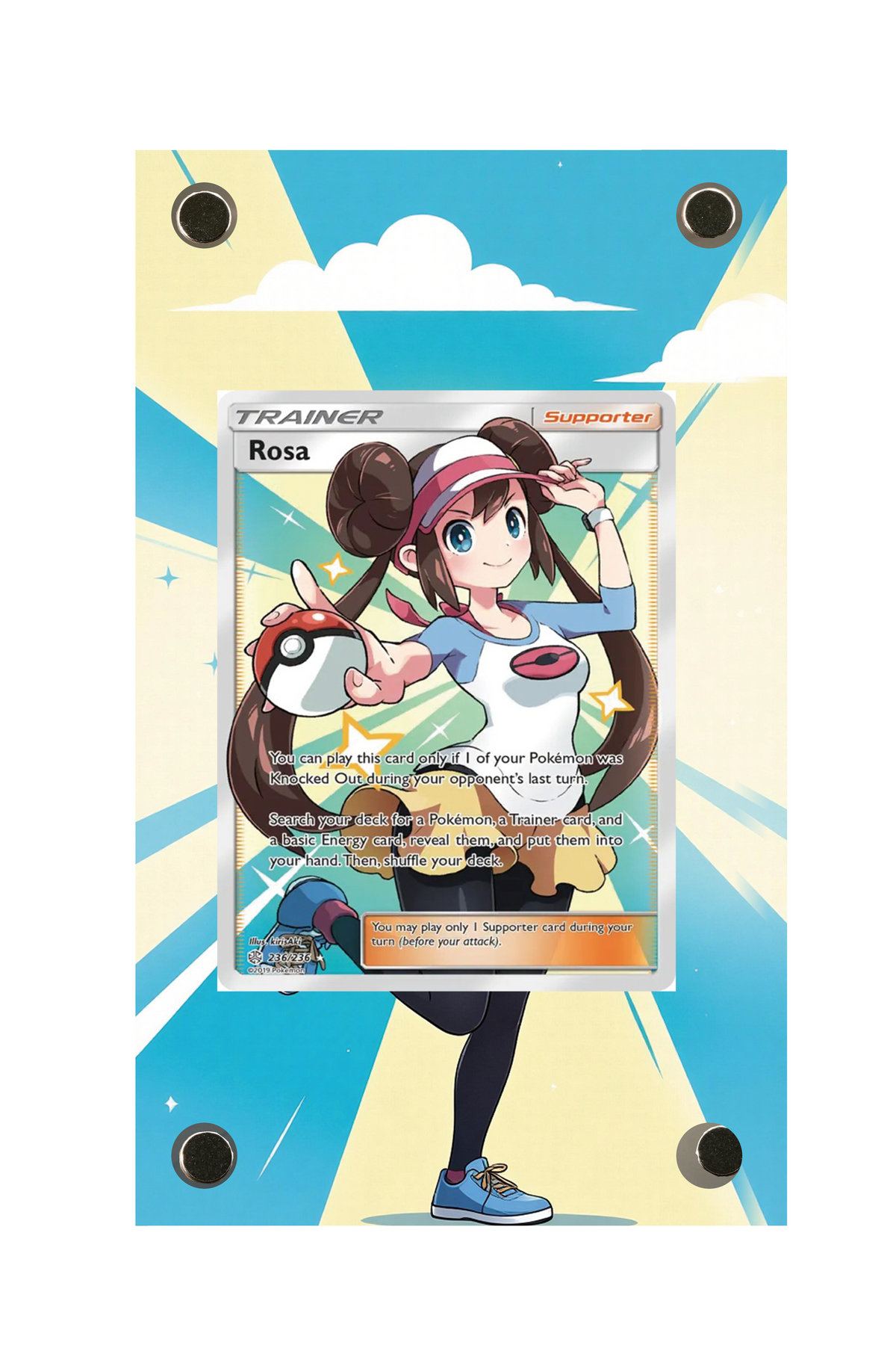 Rosa Cosmic Eclipse #236/236 Display Frame with matching extended artwork