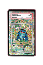 Pokémon TCG Seismitoad Scarlet & Violet - Black Bolt #105/086 PSA Grade Case Pink frame with matching extended artwork