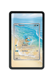 Pokémon TCG Squirtle Scarlet & Violet - Scarlet & Violet 151 #170/165 Magnetic Card Holder Black frame with matching extended artwork