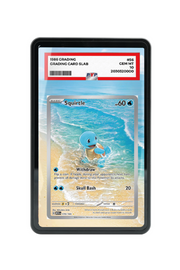 Pokémon TCG Squirtle Scarlet & Violet - Scarlet & Violet 151 #170/165 PSA Grade Case Black frame with matching extended artwork